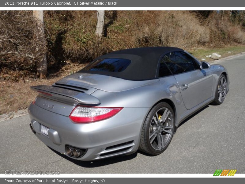 GT Silver Metallic / Black 2011 Porsche 911 Turbo S Cabriolet