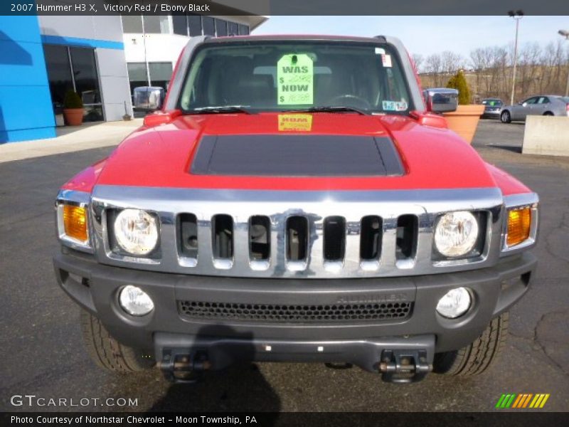 Victory Red / Ebony Black 2007 Hummer H3 X