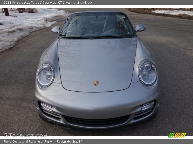 GT Silver Metallic / Black 2011 Porsche 911 Turbo S Cabriolet