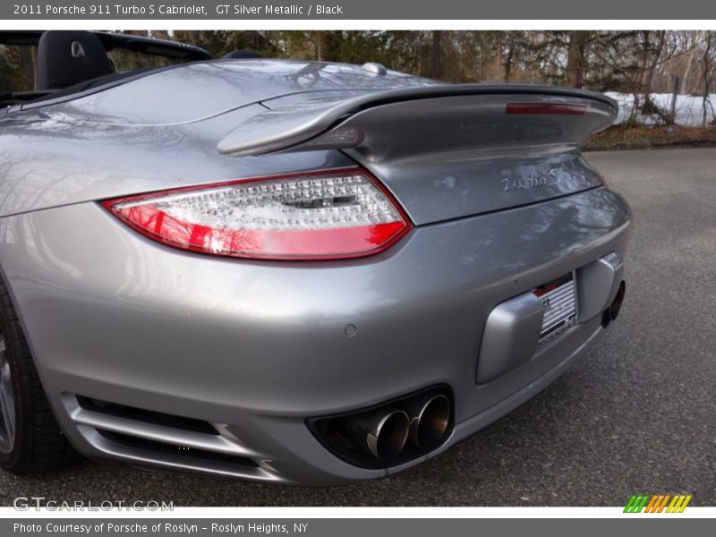 GT Silver Metallic / Black 2011 Porsche 911 Turbo S Cabriolet