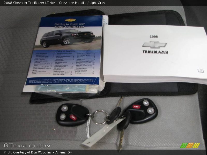 Graystone Metallic / Light Gray 2008 Chevrolet TrailBlazer LT 4x4