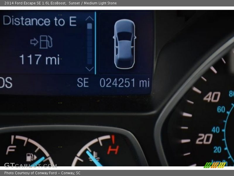 Sunset / Medium Light Stone 2014 Ford Escape SE 1.6L EcoBoost