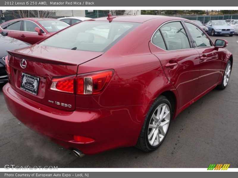 Matador Red Mica / Black 2012 Lexus IS 250 AWD