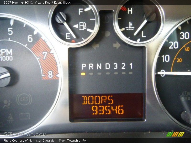 Victory Red / Ebony Black 2007 Hummer H3 X