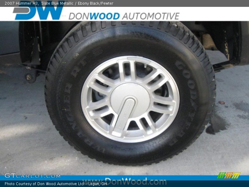 Slate Blue Metallic / Ebony Black/Pewter 2007 Hummer H3