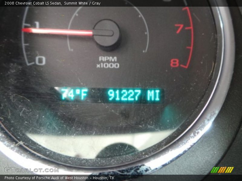Summit White / Gray 2008 Chevrolet Cobalt LS Sedan