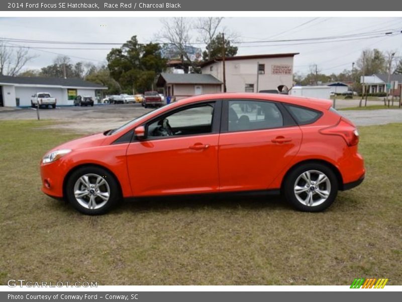 Race Red / Charcoal Black 2014 Ford Focus SE Hatchback