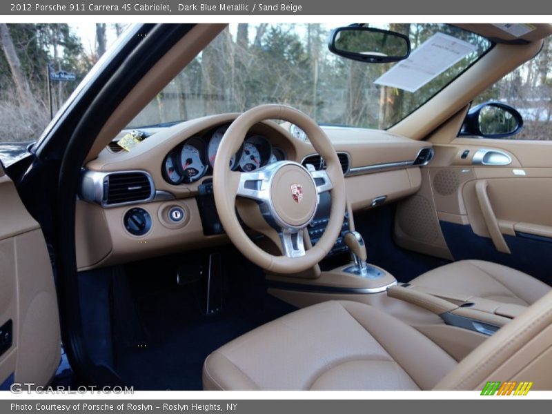 Sand Beige Interior - 2012 911 Carrera 4S Cabriolet 