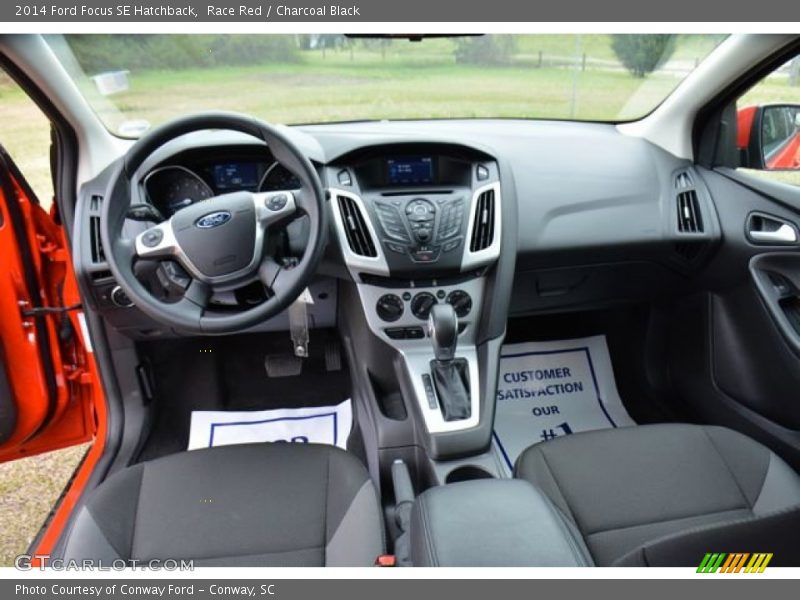 Race Red / Charcoal Black 2014 Ford Focus SE Hatchback