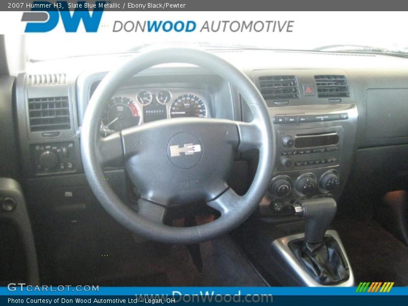 Slate Blue Metallic / Ebony Black/Pewter 2007 Hummer H3