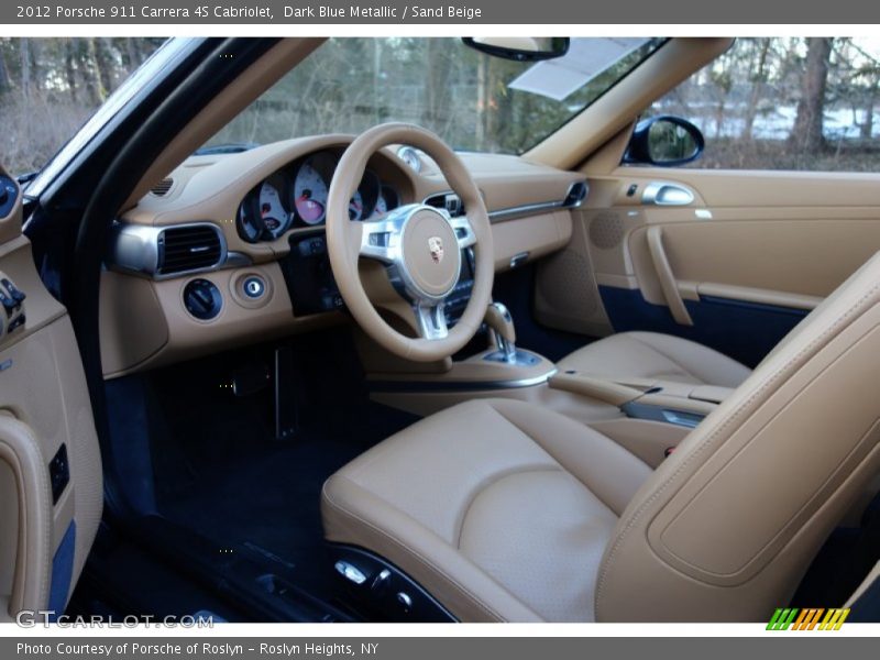Sand Beige Interior - 2012 911 Carrera 4S Cabriolet 