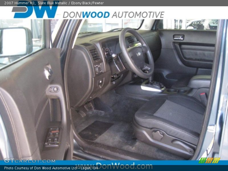 Slate Blue Metallic / Ebony Black/Pewter 2007 Hummer H3