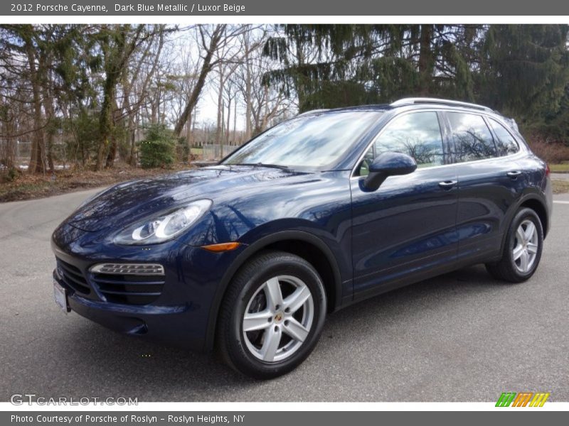 Dark Blue Metallic / Luxor Beige 2012 Porsche Cayenne