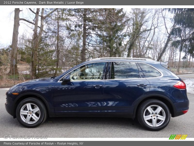 Dark Blue Metallic / Luxor Beige 2012 Porsche Cayenne