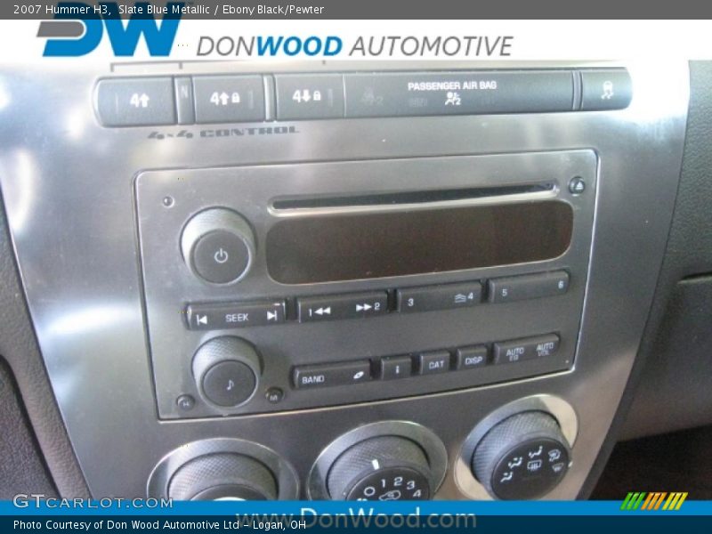 Slate Blue Metallic / Ebony Black/Pewter 2007 Hummer H3
