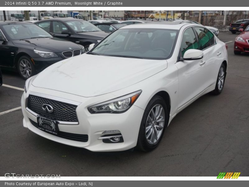 Moonlight White / Graphite 2014 Infiniti Q 50 3.7 AWD Premium