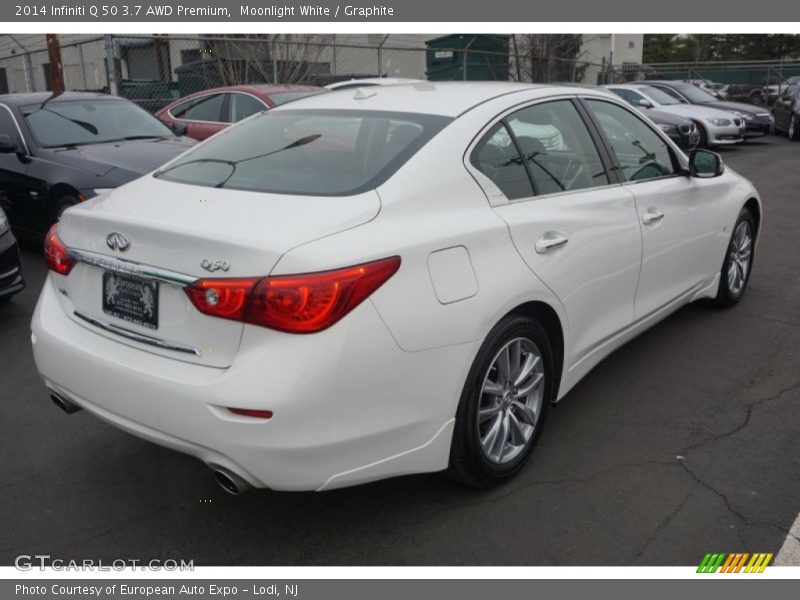 Moonlight White / Graphite 2014 Infiniti Q 50 3.7 AWD Premium