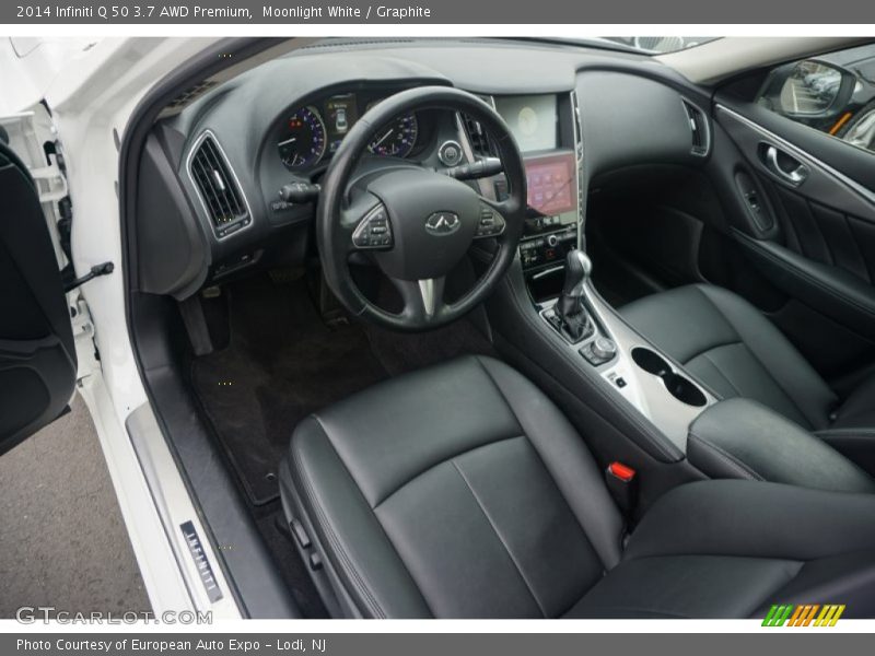 Moonlight White / Graphite 2014 Infiniti Q 50 3.7 AWD Premium