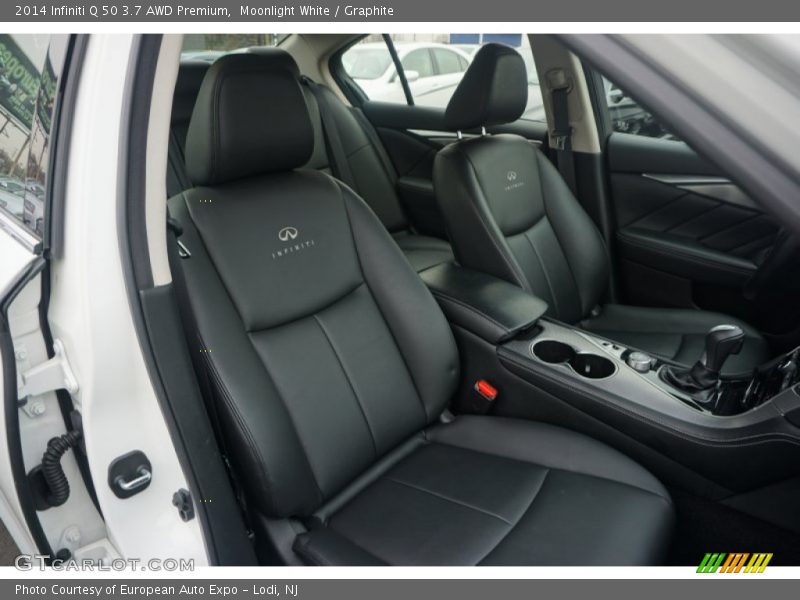Moonlight White / Graphite 2014 Infiniti Q 50 3.7 AWD Premium