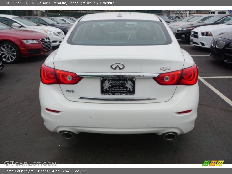 Moonlight White / Graphite 2014 Infiniti Q 50 3.7 AWD Premium