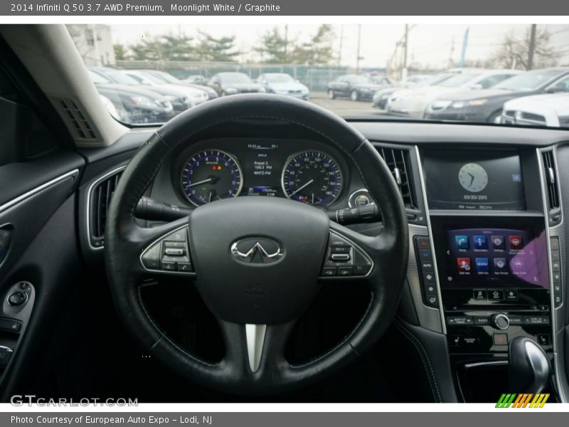 Moonlight White / Graphite 2014 Infiniti Q 50 3.7 AWD Premium