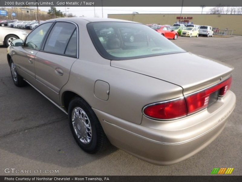 Gold Metallic / Taupe 2000 Buick Century Limited