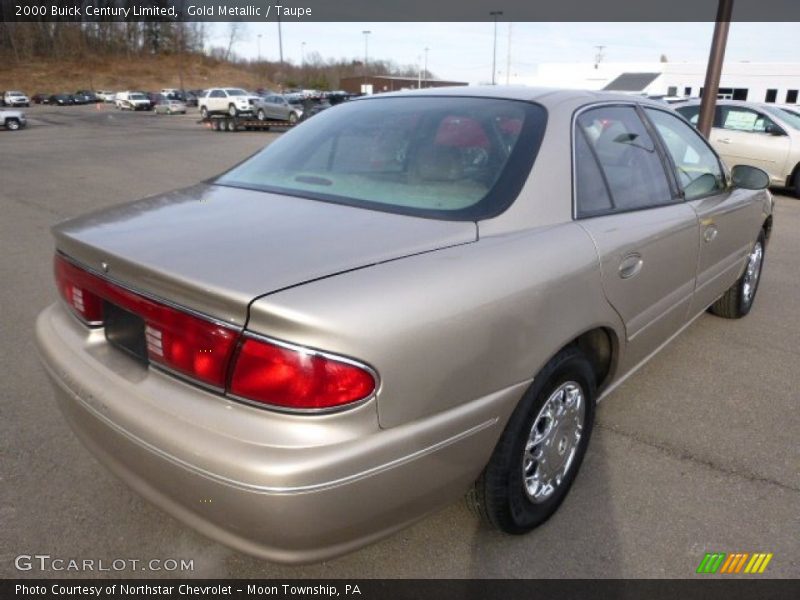 Gold Metallic / Taupe 2000 Buick Century Limited