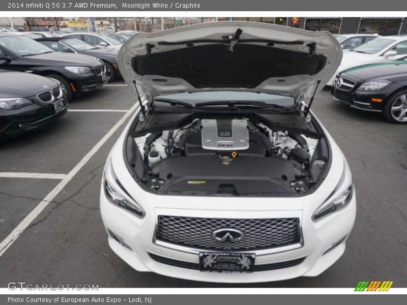 Moonlight White / Graphite 2014 Infiniti Q 50 3.7 AWD Premium