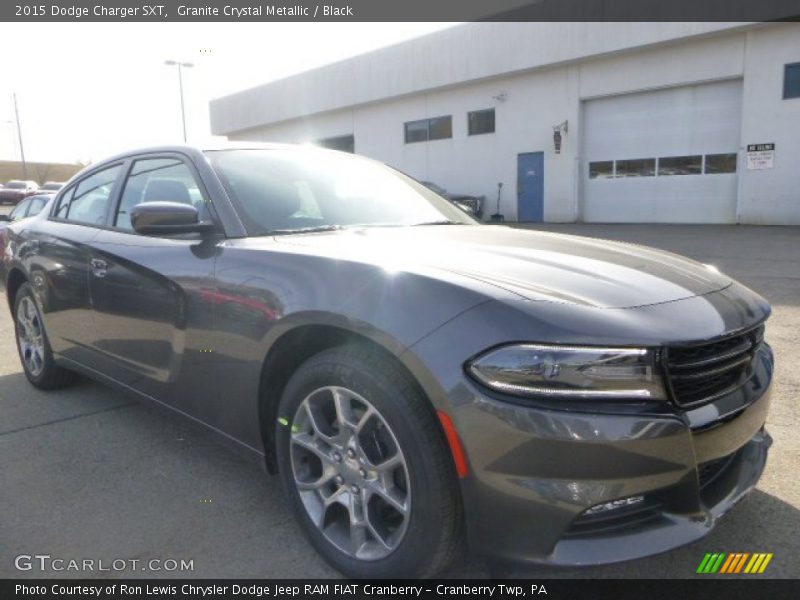 Granite Crystal Metallic / Black 2015 Dodge Charger SXT