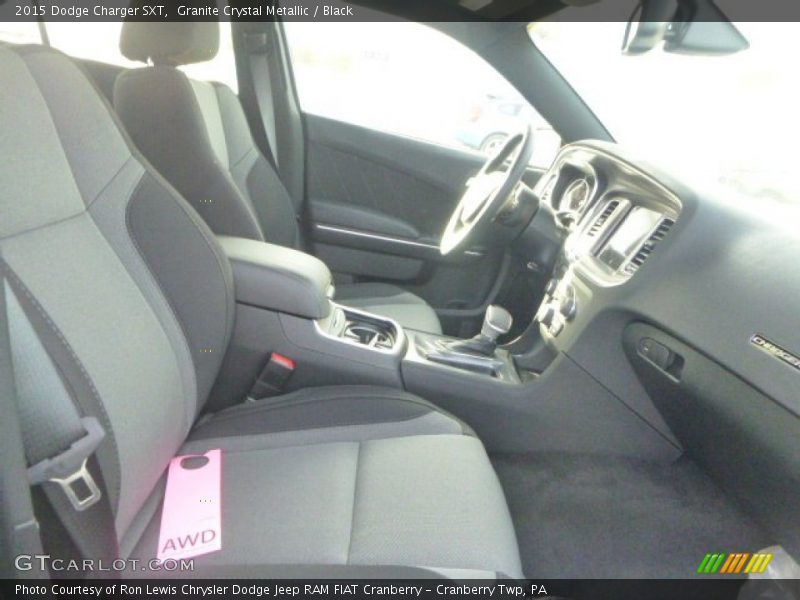 Granite Crystal Metallic / Black 2015 Dodge Charger SXT