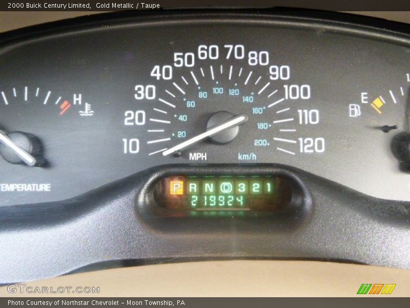 Gold Metallic / Taupe 2000 Buick Century Limited