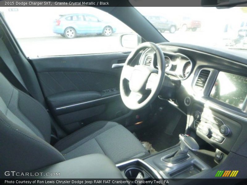 Granite Crystal Metallic / Black 2015 Dodge Charger SXT