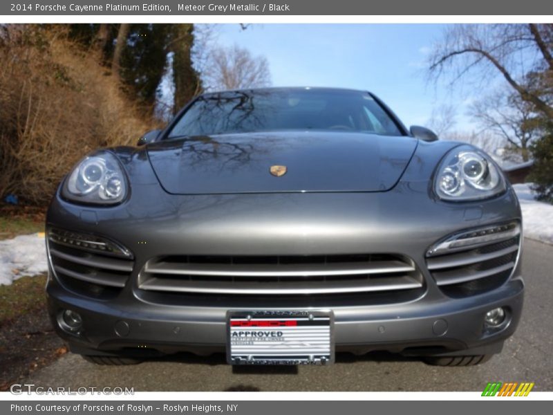 Meteor Grey Metallic / Black 2014 Porsche Cayenne Platinum Edition