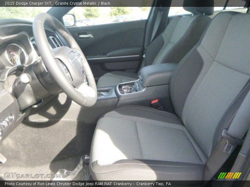 Granite Crystal Metallic / Black 2015 Dodge Charger SXT