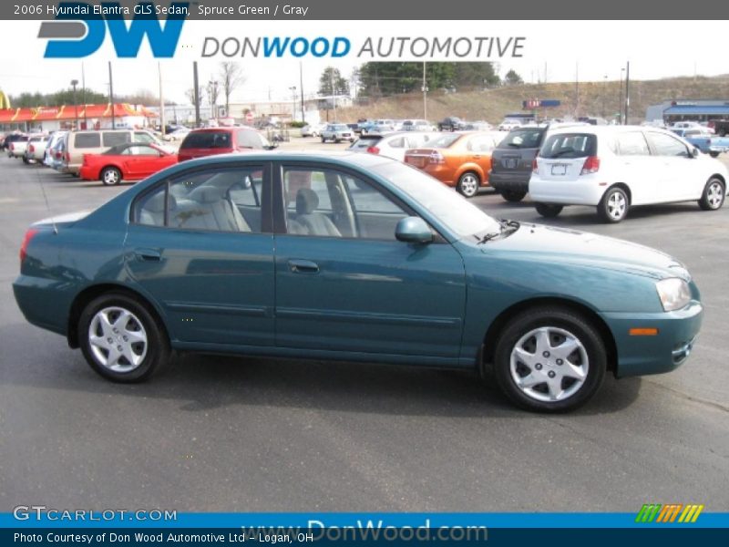 Spruce Green / Gray 2006 Hyundai Elantra GLS Sedan