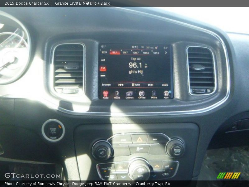 Granite Crystal Metallic / Black 2015 Dodge Charger SXT