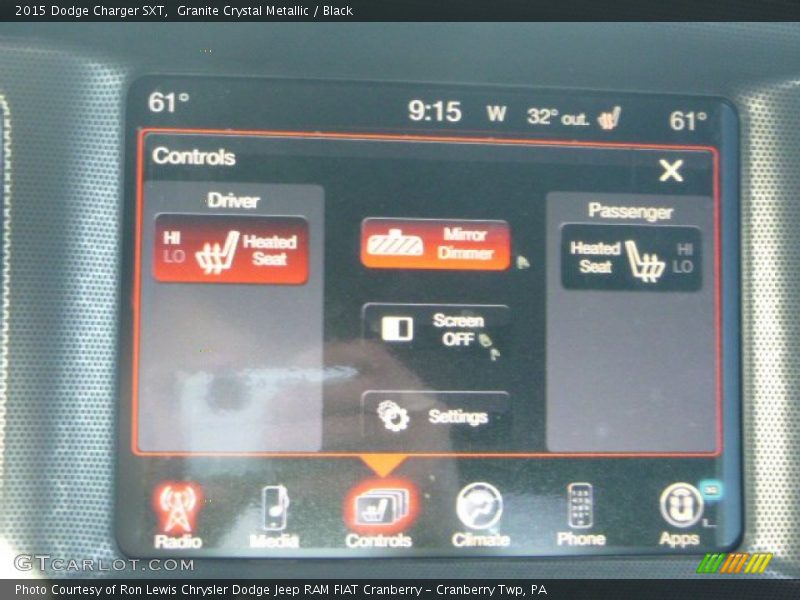 Granite Crystal Metallic / Black 2015 Dodge Charger SXT