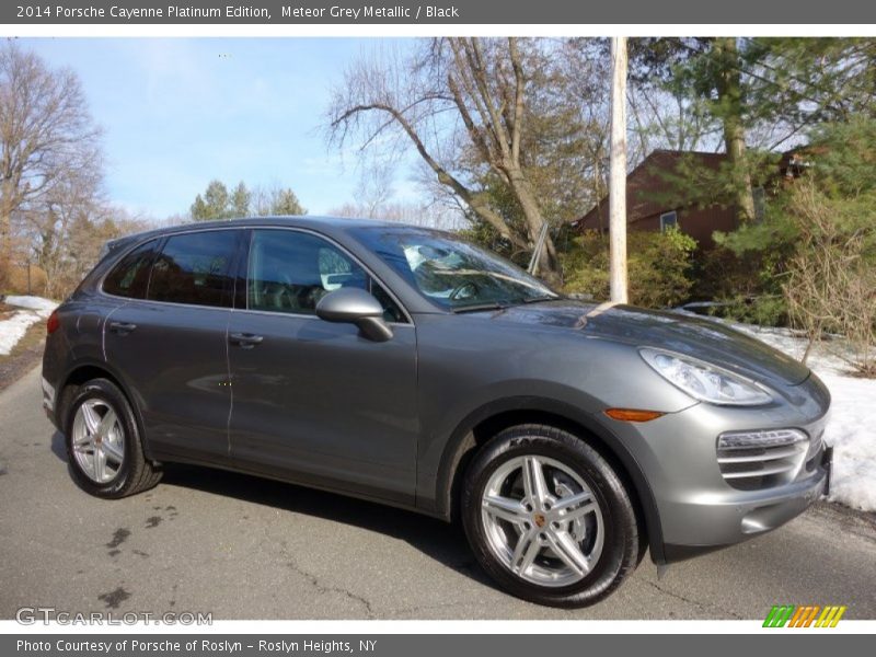 Meteor Grey Metallic / Black 2014 Porsche Cayenne Platinum Edition