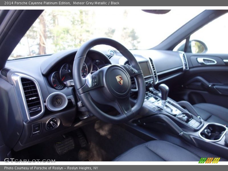 Black Interior - 2014 Cayenne Platinum Edition 