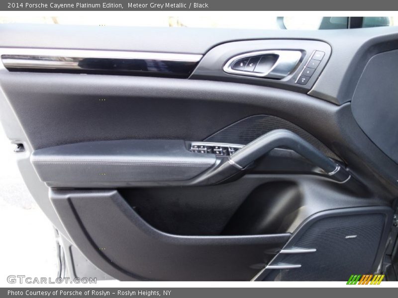 Meteor Grey Metallic / Black 2014 Porsche Cayenne Platinum Edition