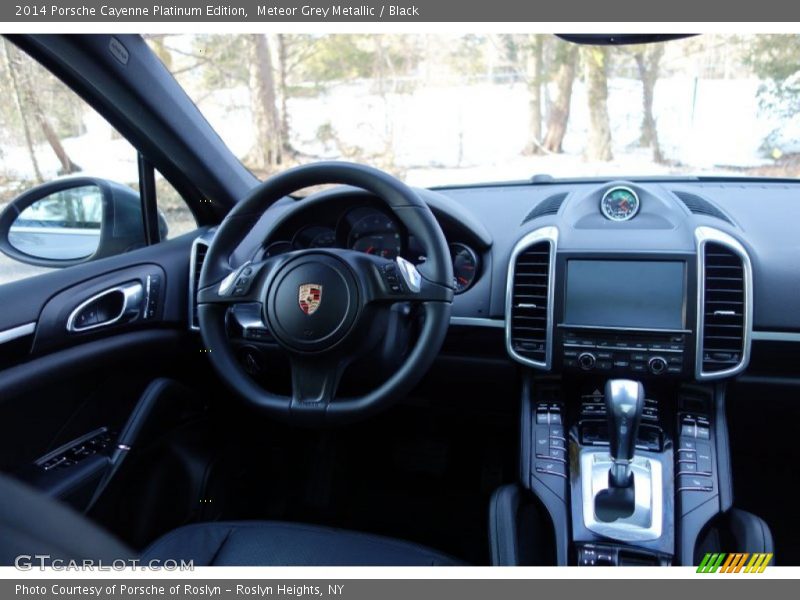 Meteor Grey Metallic / Black 2014 Porsche Cayenne Platinum Edition