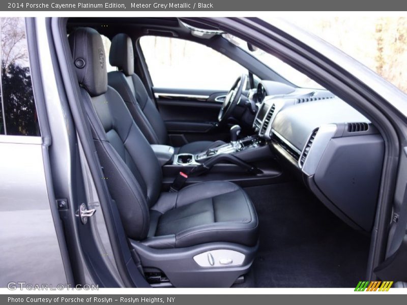 Meteor Grey Metallic / Black 2014 Porsche Cayenne Platinum Edition
