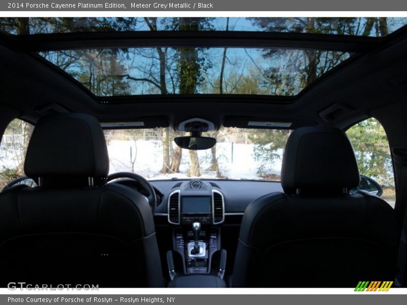 Meteor Grey Metallic / Black 2014 Porsche Cayenne Platinum Edition