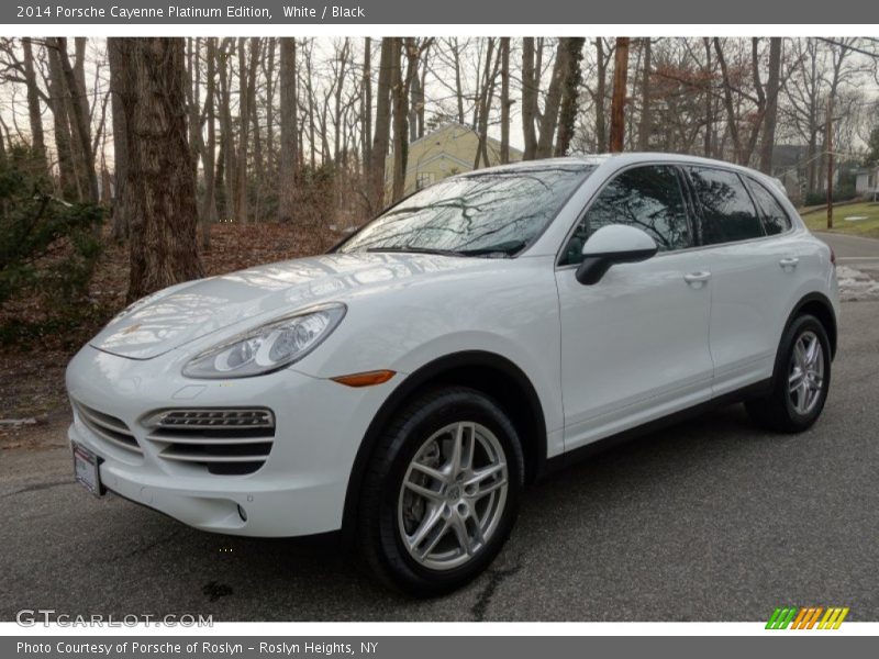 White / Black 2014 Porsche Cayenne Platinum Edition
