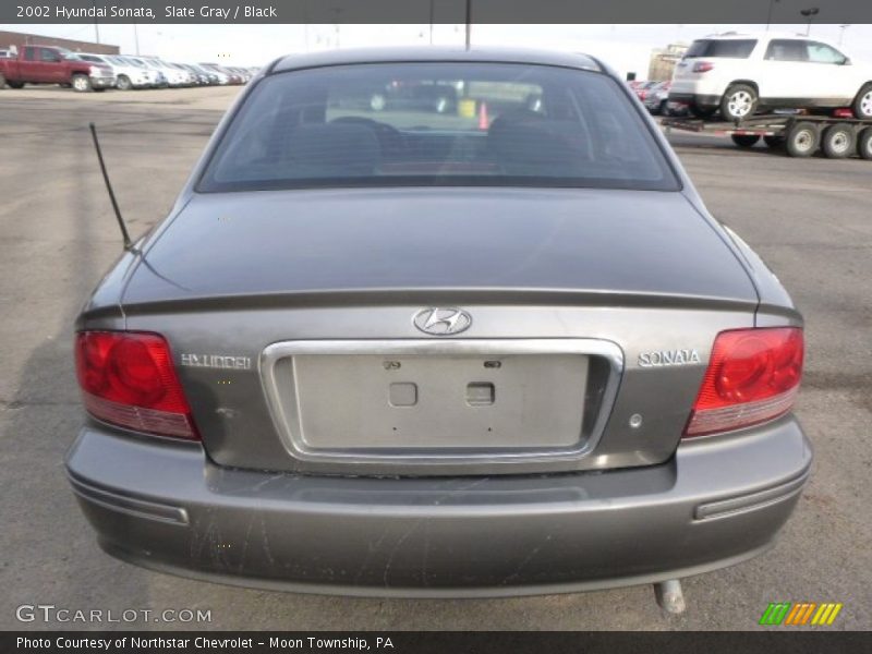 Slate Gray / Black 2002 Hyundai Sonata