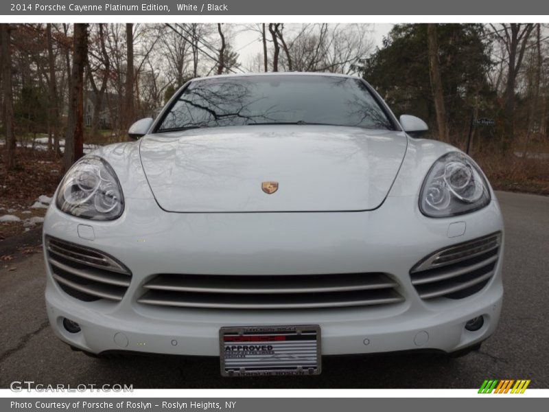 White / Black 2014 Porsche Cayenne Platinum Edition