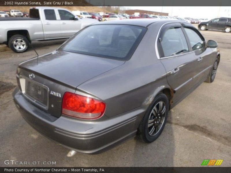 Slate Gray / Black 2002 Hyundai Sonata