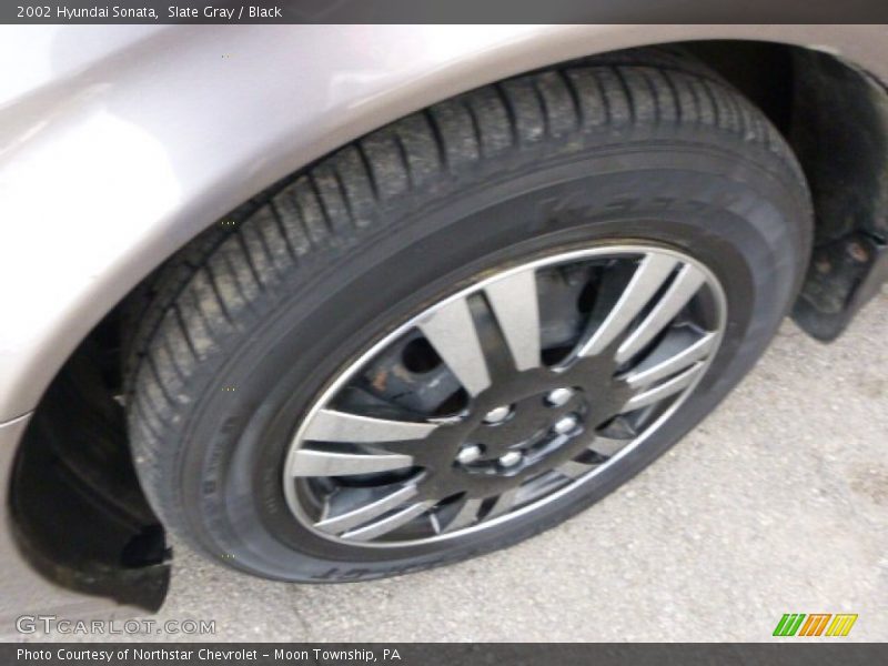 Slate Gray / Black 2002 Hyundai Sonata