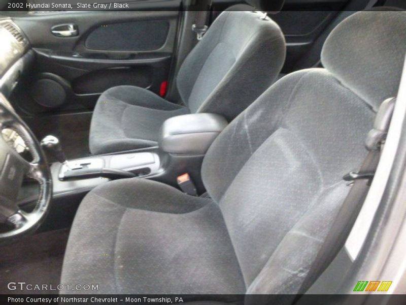 Slate Gray / Black 2002 Hyundai Sonata