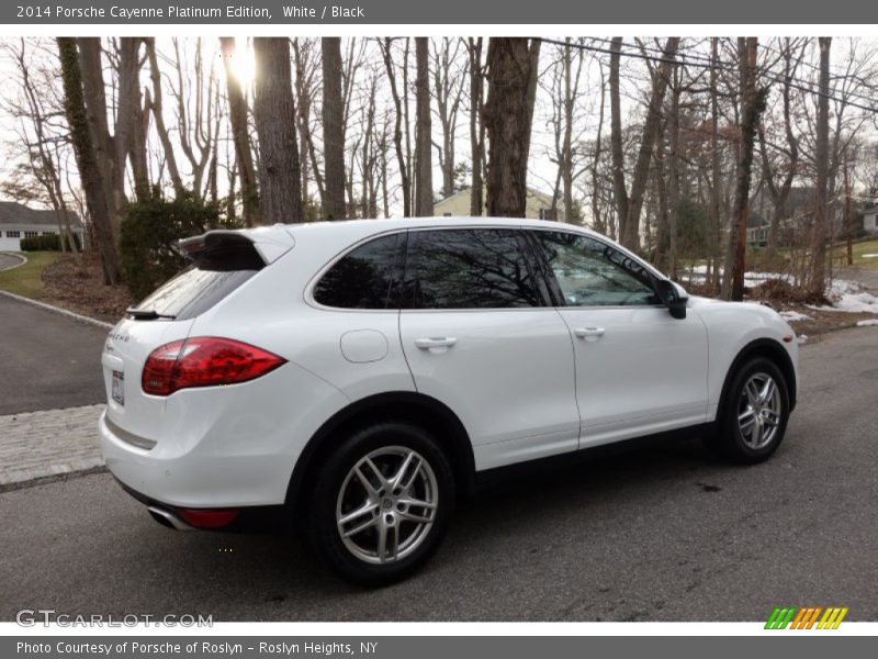 White / Black 2014 Porsche Cayenne Platinum Edition